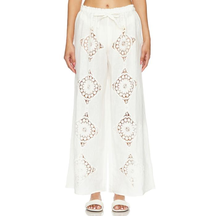 Tularosa 【 Claudia Pant Women Ivory 】 ズボン下 レディース 象牙色