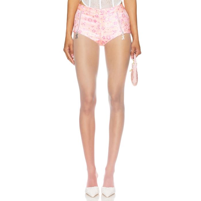 Kim Shui 【 X Revolve Brocade Hot Short Women Pink 】 レディース pink サクラ色