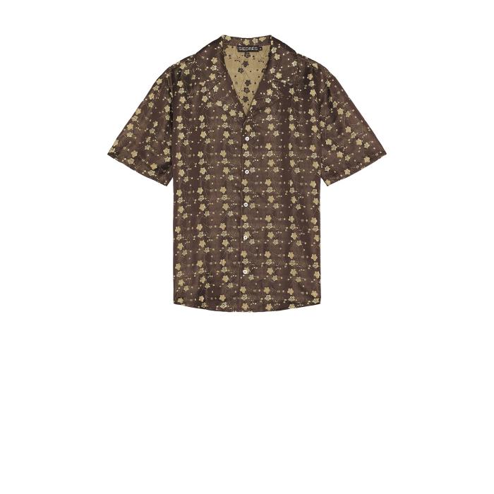 Siedres 【 X Fwrd Resort Collar Short Sleeve Shirt Men Multi 】 Sleeve 捩り メンズ