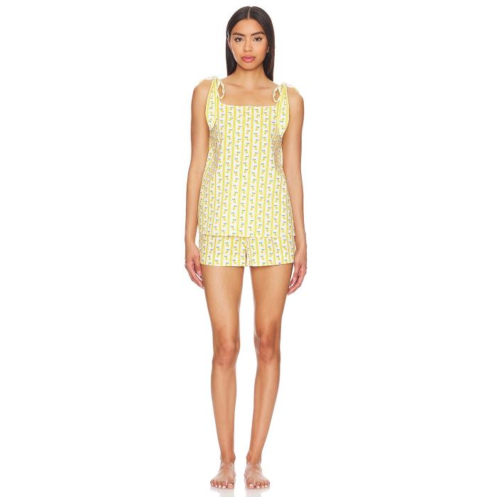 ショウミーユアムームー Show Me Your Mumu 【 Britt Bow Pj Set Women Limoncello 】 レディース