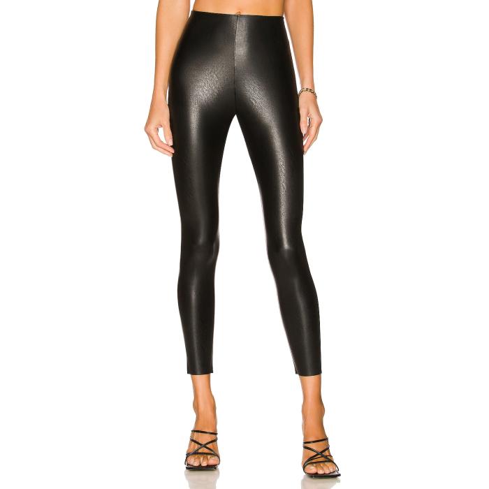 命令すること Commando 【 Petite Faux Leather Leggings Women Black 】 【小さめ】 なめし革 レギンス・タイツ レディース 黒いこと 黒いこと