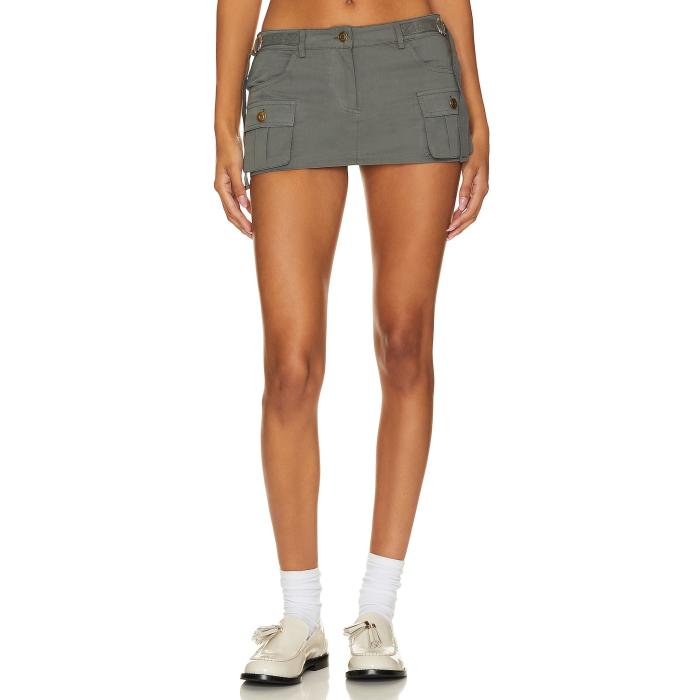 Superdown 【 Beatrix Cargo Skort Women Dark Gray 】 積貨委託貨物 レディース gray 薄墨色・薄墨色・薄墨色 パンツ-ボトムス