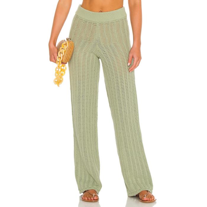 Tularosa 【 Maeve Knit Pants Women Sage 】 編み物 レディース
