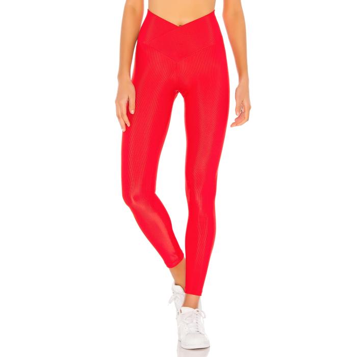 ビーチライオット Beach Riot 【 Cara Rib Legging Women Red 】 レディース Red 赤・赤いこと レディースファッション-ボトムス-パンツ