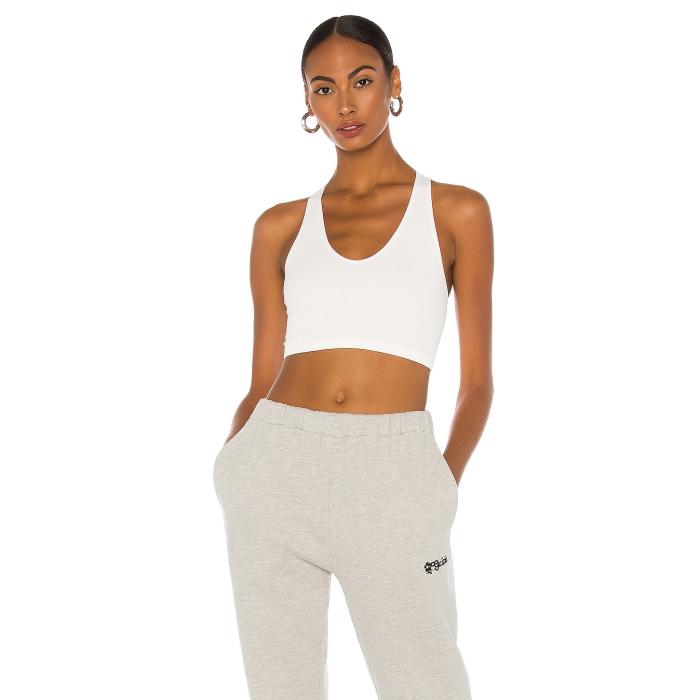フリーピープル Free People 【 X Fp Movement Free Throw Crop Top Women White 】 無償性 Crop クロップ レディース 白いこと 白いこと