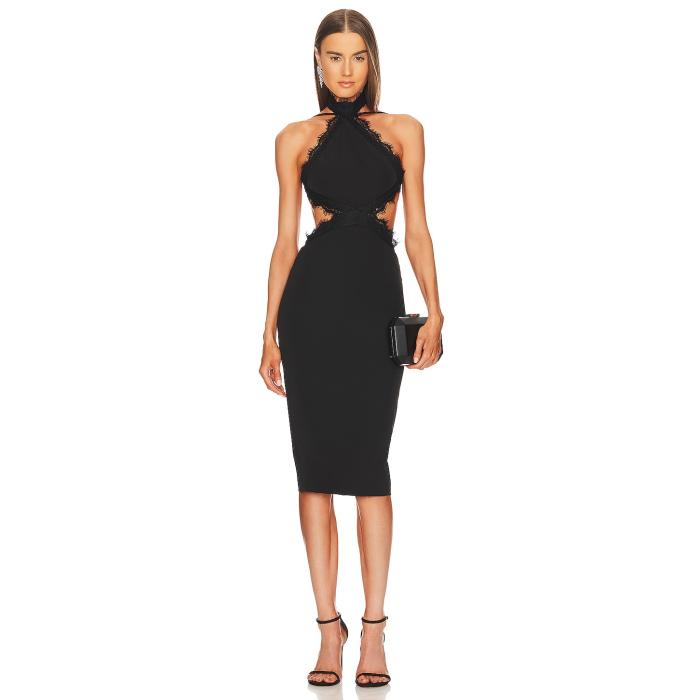 Michael Costello 【 X Revolve Jenson Midi Dress Women Black 】 ドレス レディース 黒色 ブラック|スニケス