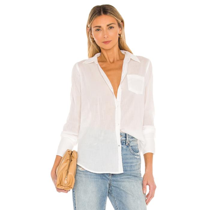 ニリ 置き目タン Nili Lotan 【 Cotton Voile Nl Shirt Women Ivory 】 レディース 象牙色