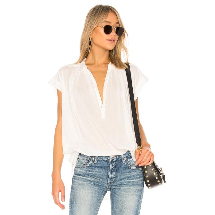 ニリ 置き目タン Nili Lotan 【 Normandy Blouse Women Ivory 】 レディース 象牙色