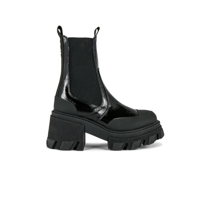 ガニー Ganni 【 Mid Chelsea Boot Women Black 】 ミッド ブーツ レディース 黒いこと 黒いこと