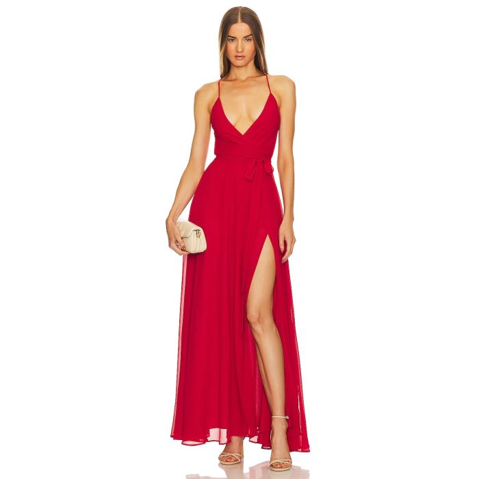 Michael Costello 【 X Revolve Hoku Gown Women Bright Red 】 レディース Red 赤・レッド|スニケス