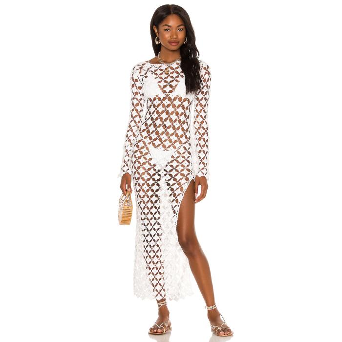 Tularosa 【 Arella Midi Dress Women White 】 御召しもの レディース 白いこと 白いこと