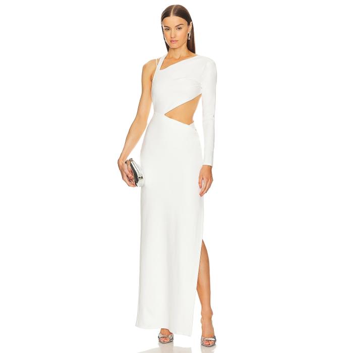 Michael Costello 【 X Revolve Marianna Gown Women Ivory 】 レディース 象牙色