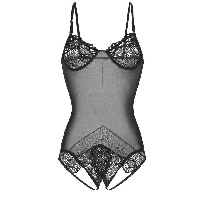 オンリーハーツ Only Hearts 【 Whisper Sweet Nothings Coucou Bodysuit Women Black 】 上半身背広 レディース 黒いこと 黒いこと