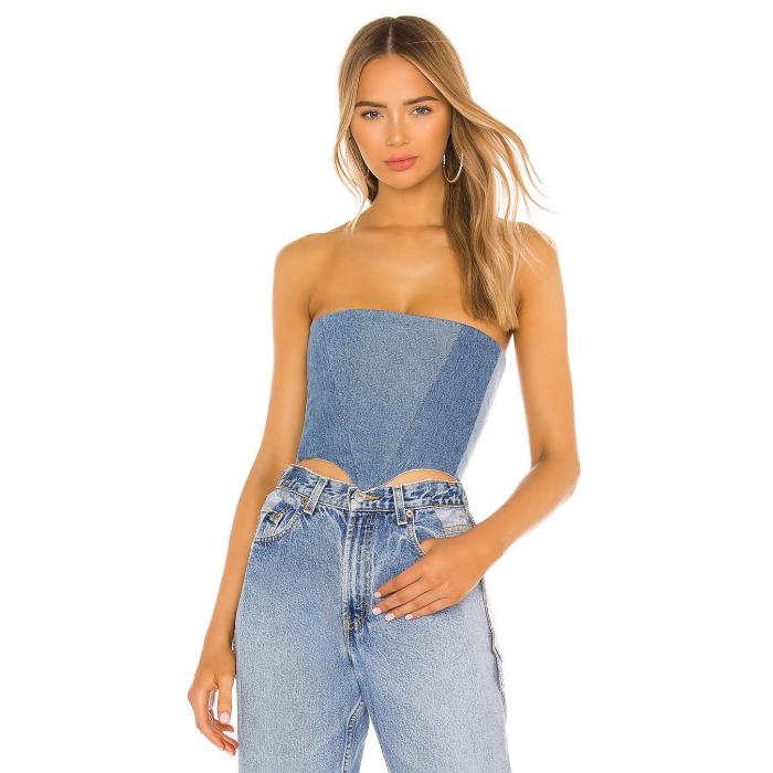 Sami Miro Vintage 【 Corset Top Women Denim 】 レディース ジーンズ