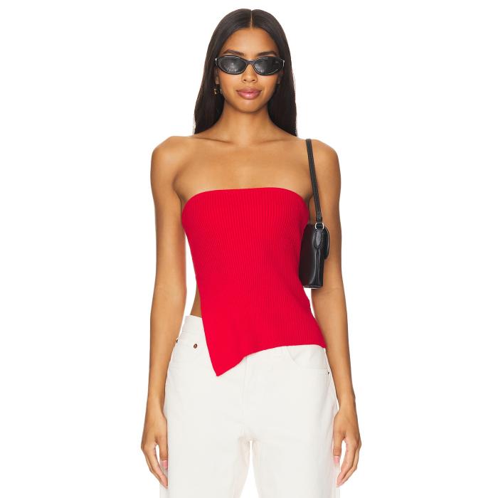 Sndys 【 X Revolve Novalie Top Women Cherry Red 】 レディース Red 赤・赤いこと