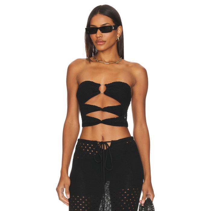 Sndys 【 X Revolve Whitehaven Top Women Black 】 レディース 黒いこと 黒いこと