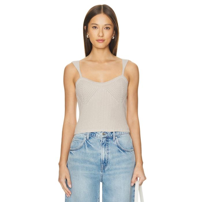 オータムカシミア Autumn Cashmere 【 Shaker Tank Women Sand Dollar 】 タンクトップ レディース 砂色・サンド｜スニケス