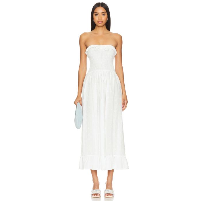 Solid & Striped 【 The Nikki Dress Women Off White 】 ドレス レディース 白色 ホワイト｜スニケス 26,550円