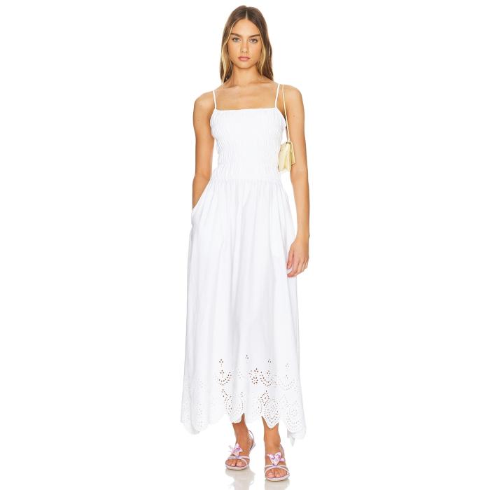 Solid \u0026 Striped 【 The Delta Dress Women Optic White 】 ドレス レディース 白色 ホワイト