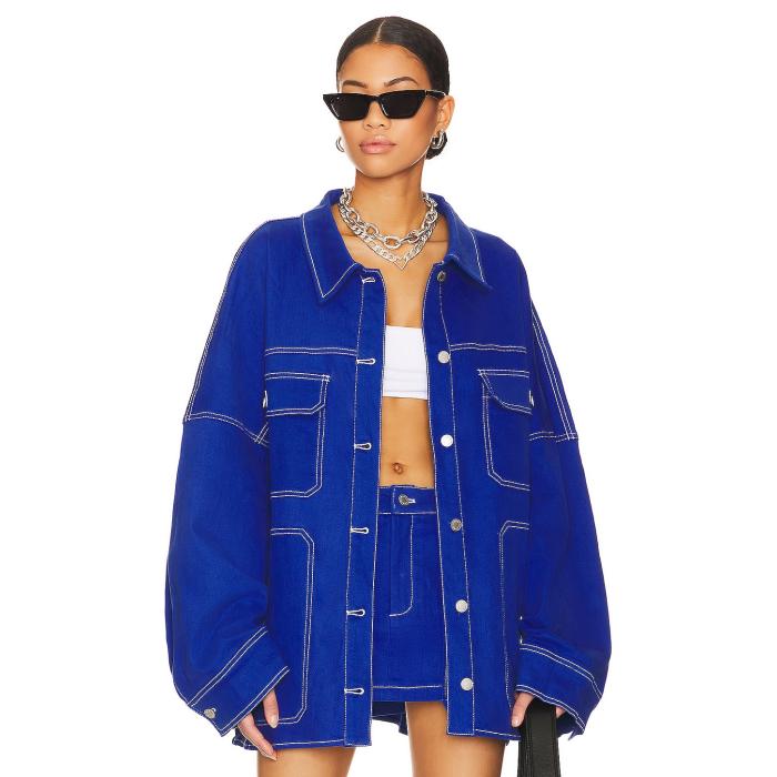 By.dyln 【 Cooper Jacket Women Cobalt 】 Jacket 上衣 レディース