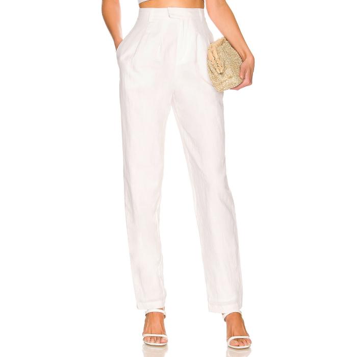 L\u0027academie 【 The Alaina Pant Women White 】 ズボン下 レディース 白いこと 白いこと