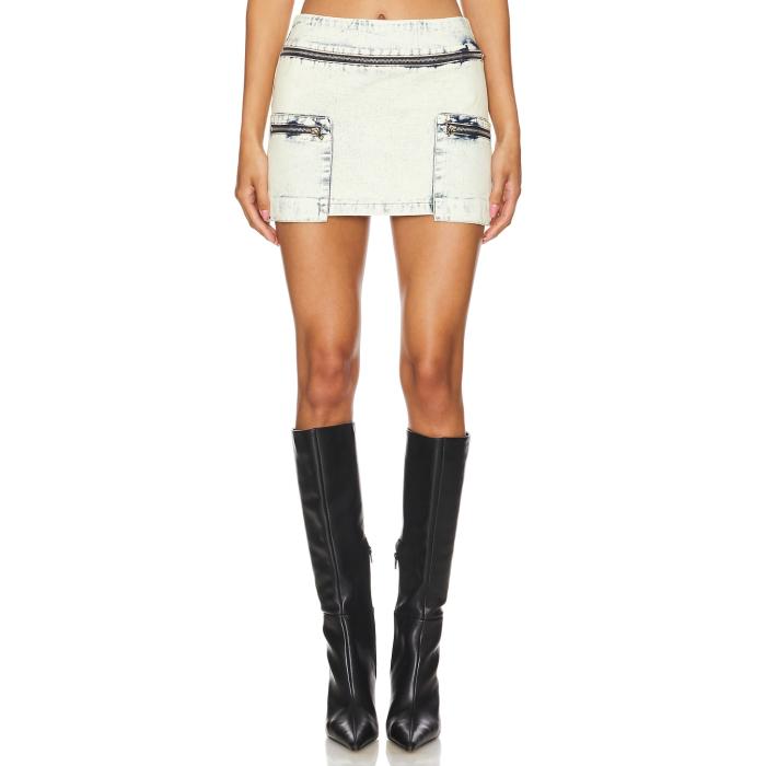 By.dyln 【 Monica Mini Skirt Women Acid Wash 】 レディース