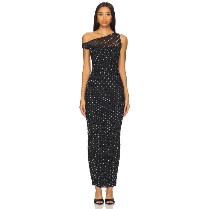 Afrm 【 Biona Maxi Dress Women Noir Dot 】 ドレス レディース