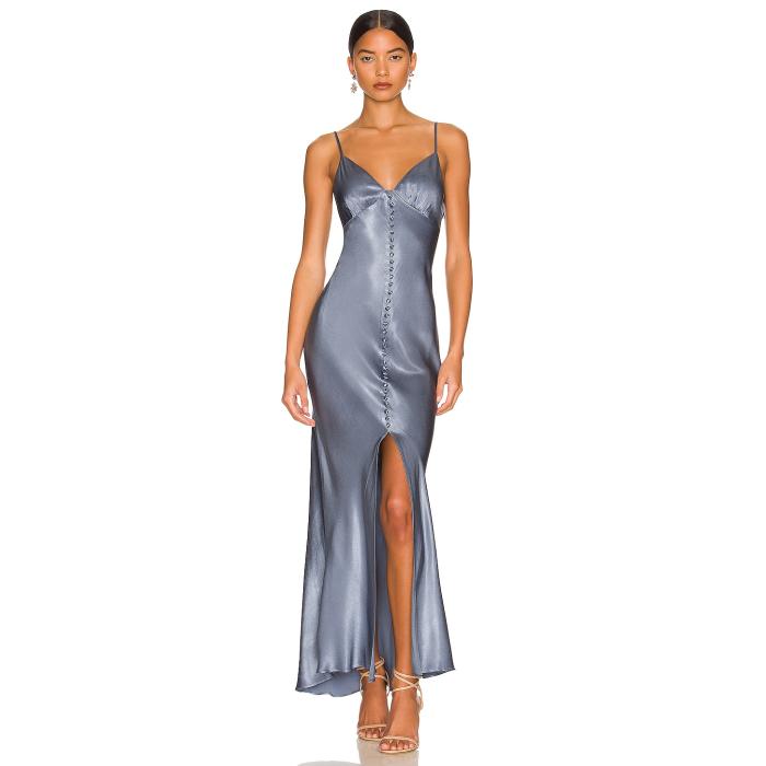 Shona Joy 【 La Lune Bias Slip Dress Women Blue Smoke 】 ロサンゼルス ドレス レディース 青色 ブルー｜スニケス 44,340円