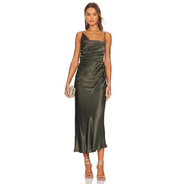 Shona Joy 【 Giorgia Asymmetrical Midi Dress Women Forest 】 ドレス レディース フォレスト