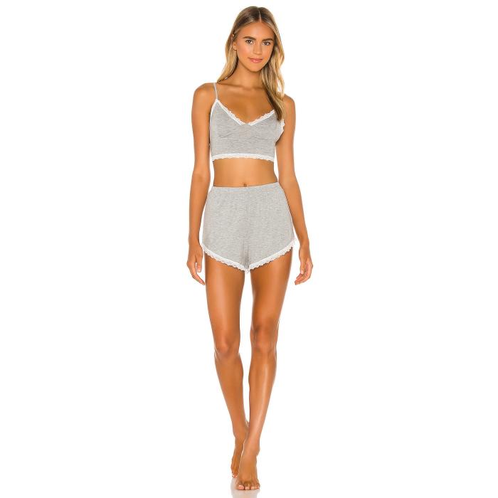 Superdown 【 Kyra Sleep Set Women Heather Grey 】 レディース heather ギョリュウモドキ 薄墨色 薄墨色
