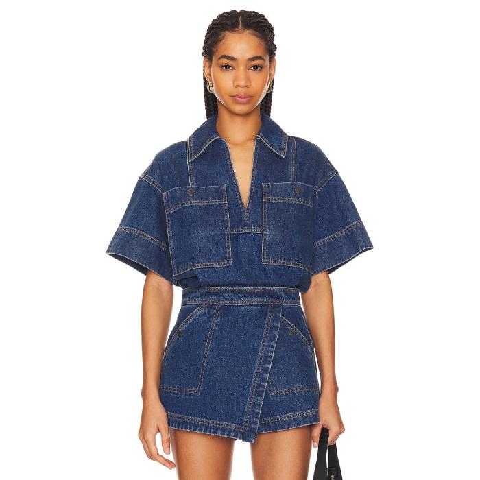 Shona Joy 【 Rita Top Women Indigo 】 レディース 藍色・インディゴ