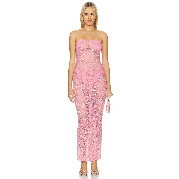 By.dyln 【 Yasmin Maxi Dress Women Bubblegum 】 お召しもの レディース