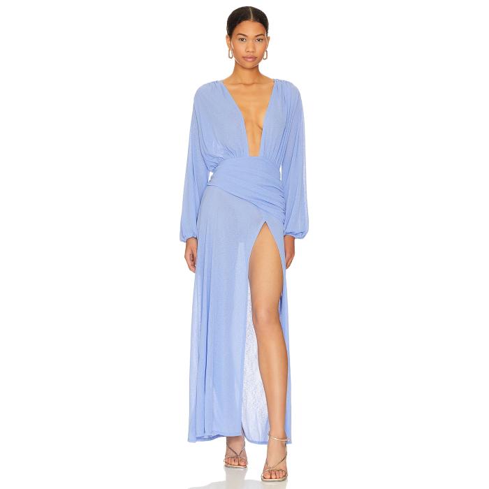 Camila Coelho 【 Kimber Maxi Dress Women Blue Violet 】 ドレス レディース 青色 ブルー 紫・バイオレット|スニケス