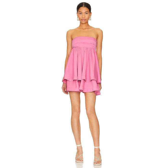 Camila Coelho 【 Penelope Mini Dress Women Hot Pink 】 ドレス レディース pink ピンク