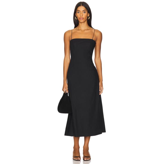 フェイスフルザブランド Faithfull The Brand 【 Ostano Dress Women Black 】 御召しもの レディース 黒いこと 黒いこと