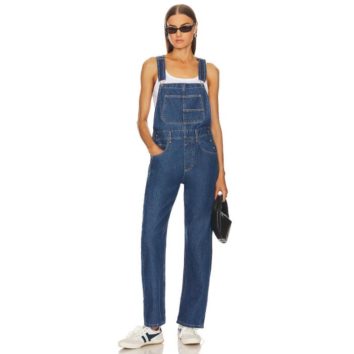フリーピープル Free People 【 X We The Free Ziggy Denim Overall Women Sapphire Blue 】 無償性 ジーンズ レディース 青味 青み