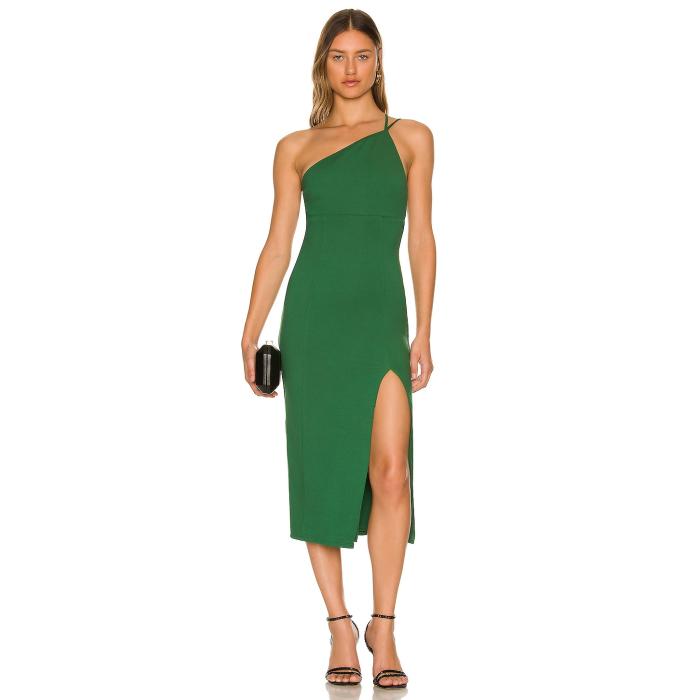 Lovers And Friends 【 Kim Midi Dress Women Dark Green 】 お召しもの レディース green 緑・緑であること