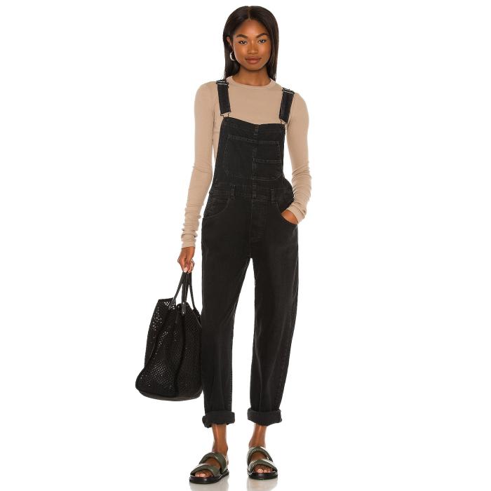フリーピープル Free People 【 X We The Free Ziggy Denim Overall Women Mineral Black 】 無償性 ジーンズ レディース 黒いこと 黒いこと