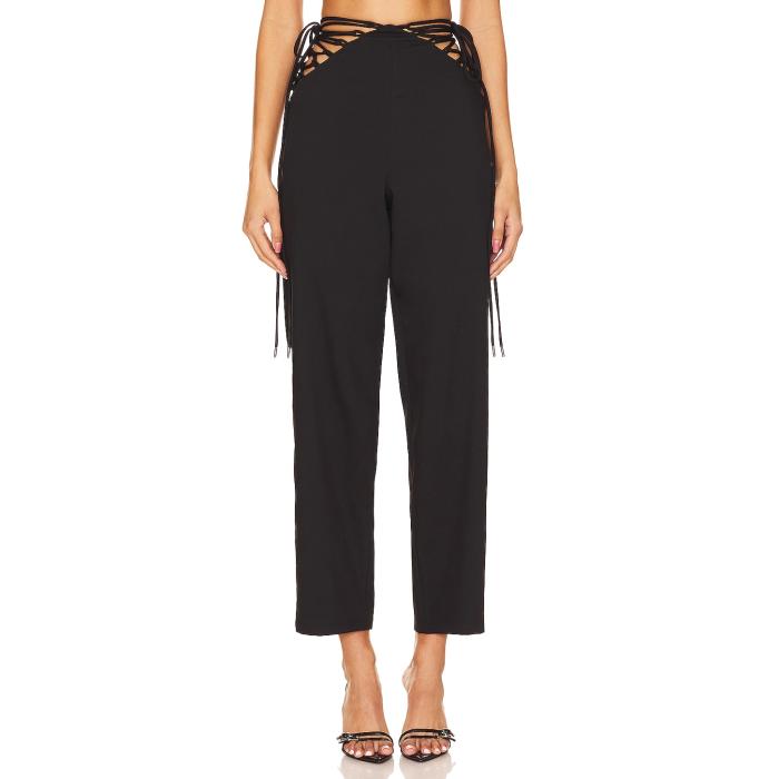 Camila Coelho 【 Emmy Pants Women Black 】 レディース 黒いこと 黒いこと