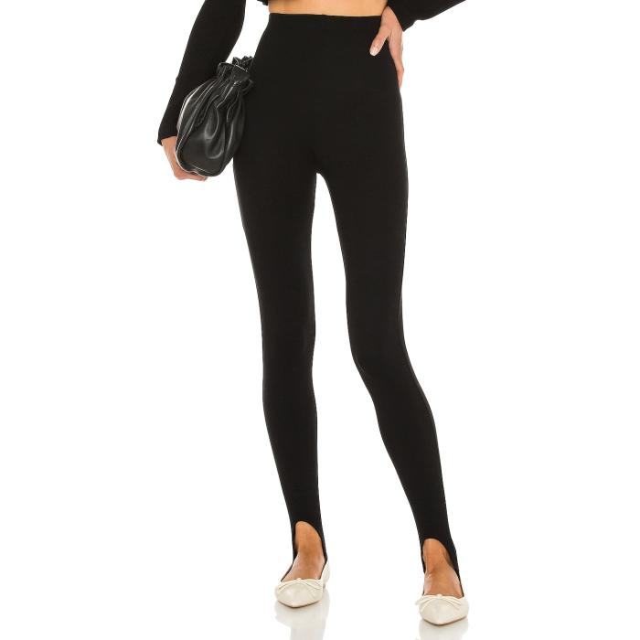 Leset 【 Rio Stirrup Pant Women Black 】 リオ ズボン下 レディース 黒いこと 黒いこと