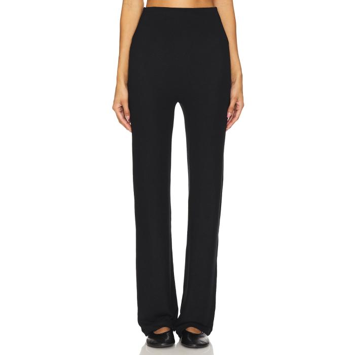 Leset 【 Lauren Straight Pant Women Black 】 ズボン下 レディース 黒いこと 黒いこと