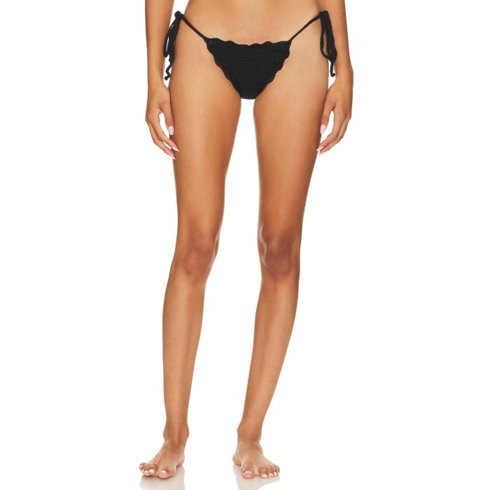Frankies Bikinis 【 Mackenzie Crochet Bikini Bottom Women Black 】 ズボン ボトムス レディース 黒色 ブラック｜スニケス