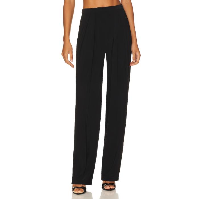 Norma Kamali 【 Tapered Pleated Trouser Women Black 】 レディース 黒色 ブラック｜スニケス