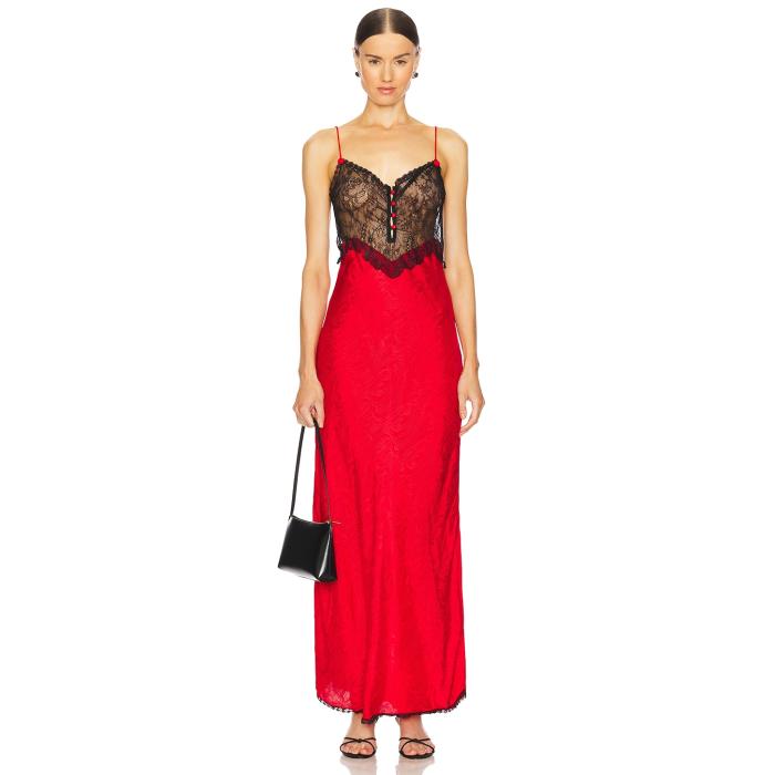 Swf 【 Lace Trimmed Slip Dress Women Poppy 】 御召しもの レディース