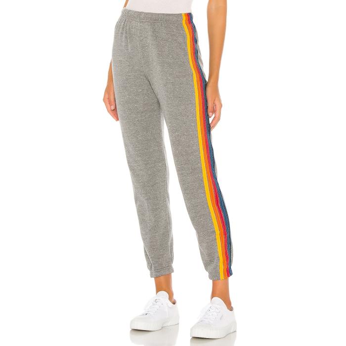 Aviator Nation 【 5 Stripe Sweatpants Women Heather Grey 】 Stripe ストライプ ロングタイツ レディース heather ヘザー 灰色 グレー|スニケス