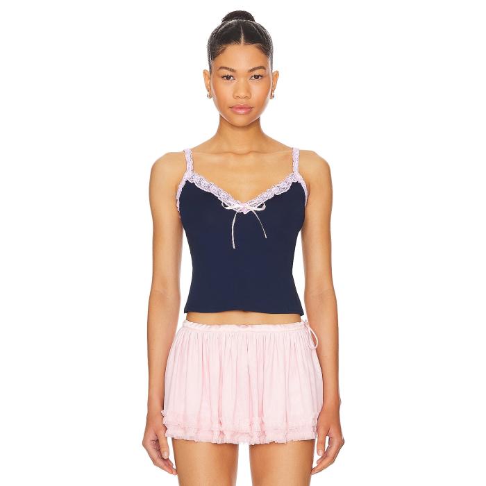 More To Come 【 Aleena Cami Top Women Navy 】 レディース 紺色 米国海軍