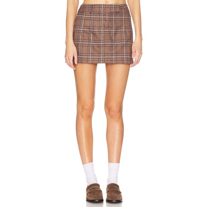 Lovers And Friends 【 Leah Mini Skirt Women Brown Plaid Multi 】 レディース 茶色 ブラウン｜スニケス 15,038円