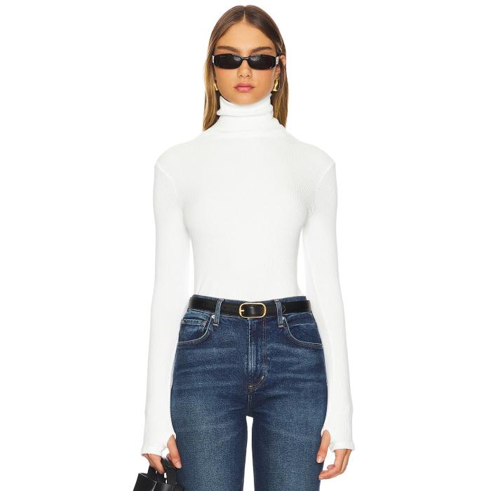 Enza Costa 【 Knit Turtleneck Women Winter White 】 編み物 レディース 冬期 白いこと 白いこと