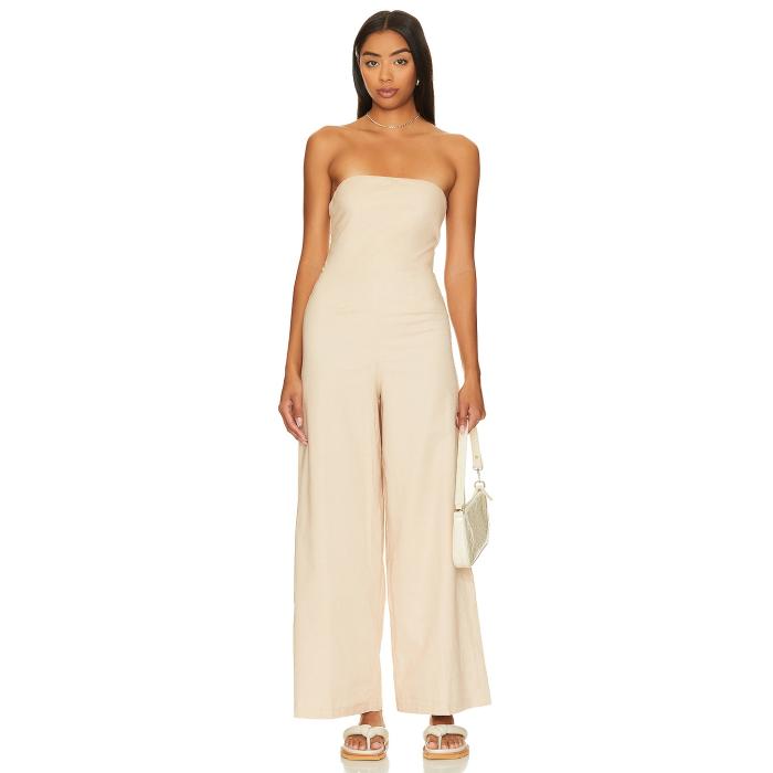 Sndys 【 Nina Linen Jumpsuit Women Natural 】 飛び降りる背広 レディース 自然的