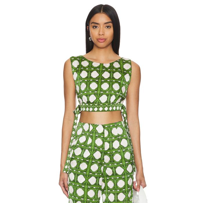 Misa Los Angeles 【 Olena Top Women Rattan Tile Mix 】 レディース